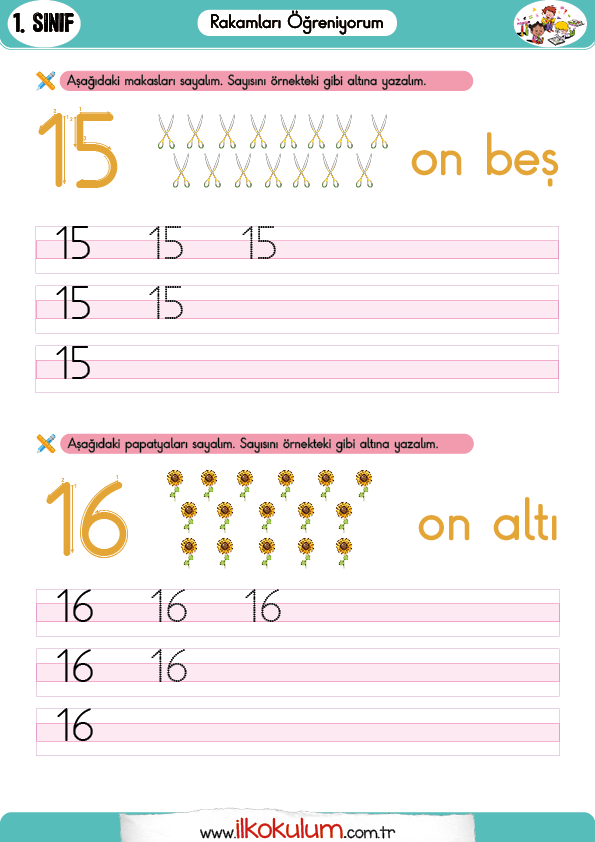 10-20 arasındaki sayılar8
